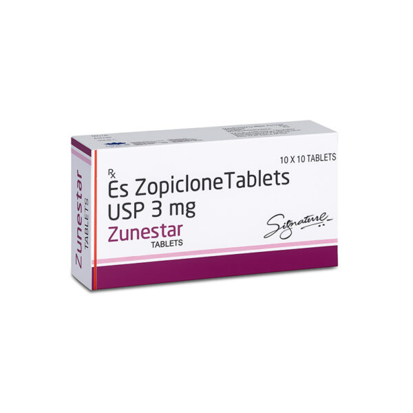 ZUNESTAR 3mg Tablets (Eszopiclone)
